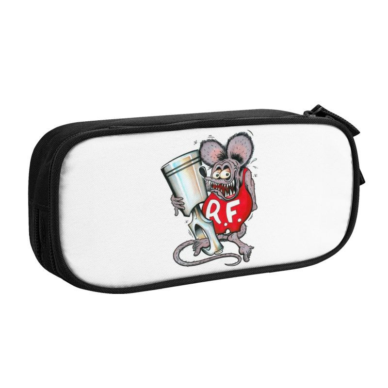 Individualizuotas juokingas animacinis filmukas Monster Rat Fink Kawaii pieštuko dėklas mergaitei berniukui didelės talpos pieštuko maišelis Studentų mokykla