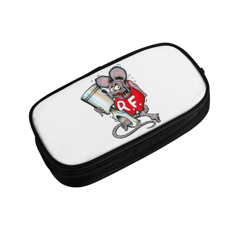 Individualizuotas juokingas animacinis filmukas Monster Rat Fink Kawaii pieštuko dėklas mergaitei berniukui didelės talpos pieštuko maišelis Studentų mokykla