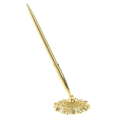 Apvalūs gelio rašikliai su pagrindinėmis reikmenimis Tušinukas, pritvirtintas prie stalo parašo rašymo įrankio skaitiklis Verslo biuras