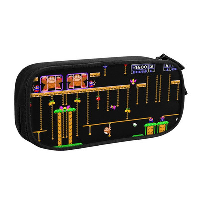 Προσαρμοσμένες vintage μολυβοθήκες Donkey Kong Kawaii για κορίτσια αγόρια Βιντεοπαιχνίδια Μεγάλης χωρητικότητας Σχολικά αξεσουάρ