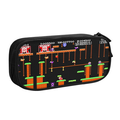 Προσαρμοσμένες vintage μολυβοθήκες Donkey Kong Kawaii για κορίτσια αγόρια Βιντεοπαιχνίδια Μεγάλης χωρητικότητας Σχολικά αξεσουάρ