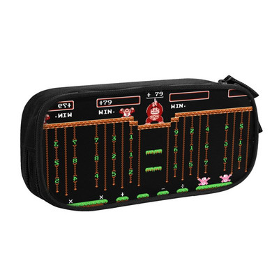 Προσαρμοσμένες vintage μολυβοθήκες Donkey Kong Kawaii για κορίτσια αγόρια Βιντεοπαιχνίδια Μεγάλης χωρητικότητας Σχολικά αξεσουάρ