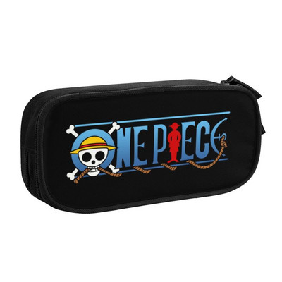 Roztomilý Luffy Smile One Pieces Pencil Case pre dievčatá a chlapcov, veľký úložný priestor pre anime a manga, ceruzka, školské potreby