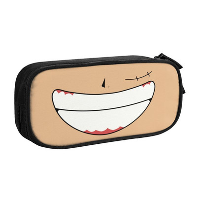 Roztomilý Luffy Smile One Pieces Pencil Case pre dievčatá a chlapcov, veľký úložný priestor pre anime a manga, ceruzka, školské potreby