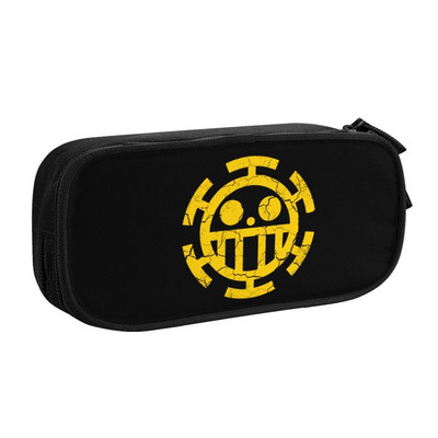 Roztomilý Luffy Smile One Pieces Pencil Case pre dievčatá a chlapcov, veľký úložný priestor pre anime a manga, ceruzka, školské potreby