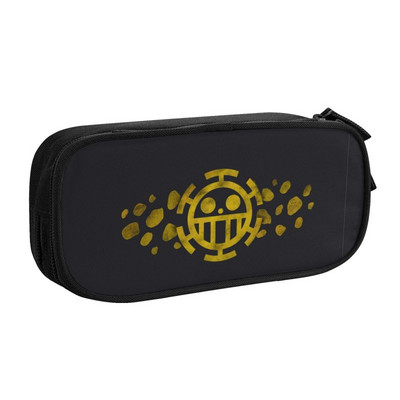 Roztomilý Luffy Smile One Pieces Pencil Case pre dievčatá a chlapcov, veľký úložný priestor pre anime a manga, ceruzka, školské potreby