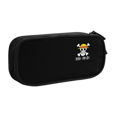 Roztomilý Luffy Smile One Pieces Pencil Case pre dievčatá a chlapcov, veľký úložný priestor pre anime a manga, ceruzka, školské potreby
