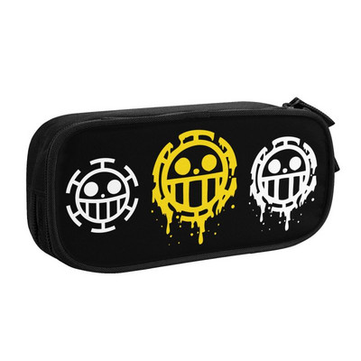 Roztomilý Luffy Smile One Pieces Pencil Case pre dievčatá a chlapcov, veľký úložný priestor pre anime a manga, ceruzka, školské potreby