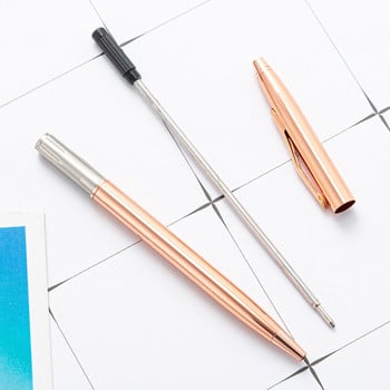 1Piece Lytwtw\'s Creative Ballpoint Pen Business Μεταλλικά αξεσουάρ γραφείου Περιστρεφόμενα στυλό Σχολικά επιστολόχαρτα Είδη γραφείου