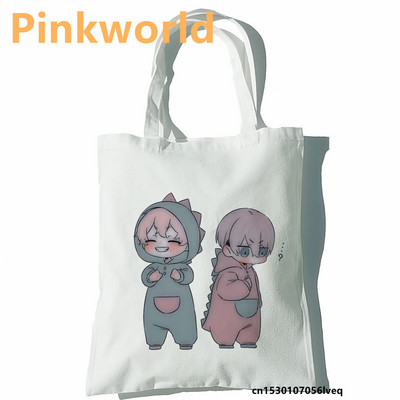 Tokyo Revengers sieviešu iepirkumu soma Funny Print Forša pircēju soma Shopper Black White Women Modes iepirkšanās soma plecu soma Soma