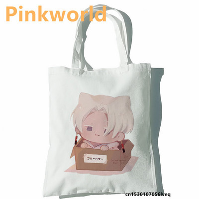 Tokyo Revengers sieviešu iepirkumu soma Funny Print Forša pircēju soma Shopper Black White Women Modes iepirkšanās soma plecu soma Soma