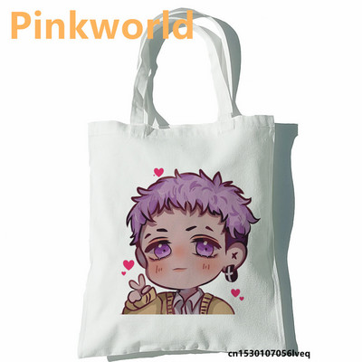 Tokyo Revengers sieviešu iepirkumu soma Funny Print Forša pircēju soma Shopper Black White Women Modes iepirkšanās soma plecu soma Soma