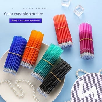 Комплект цветни изтриваеми гел химикалки Haile Kawaii 0,5 mm фини автоматични пълнители за химикалки Пръчка Миеща се дръжка за канцеларски материали за писане