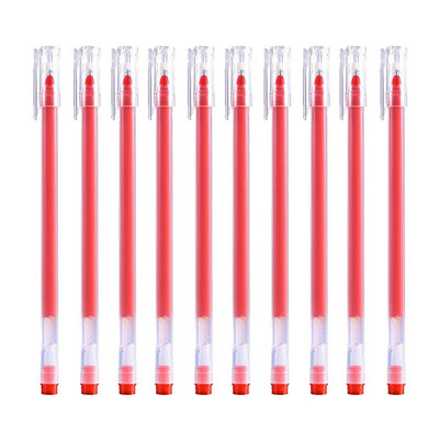 10 kom Neutralna gel olovka velikog kapaciteta 0,5 mm Crveno Plava Crna Olovka s potpisom Učenička vodena olovka Školski uredski materijal
