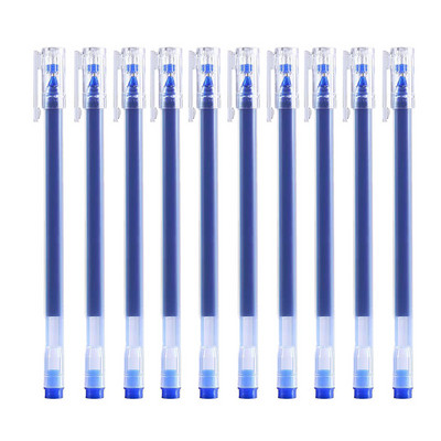 10 kom Neutralna gel olovka velikog kapaciteta 0,5 mm Crveno Plava Crna Olovka s potpisom Učenička vodena olovka Školski uredski materijal