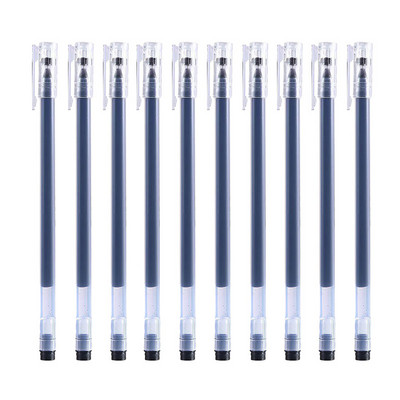10 kom Neutralna gel olovka velikog kapaciteta 0,5 mm Crveno Plava Crna Olovka s potpisom Učenička vodena olovka Školski uredski materijal