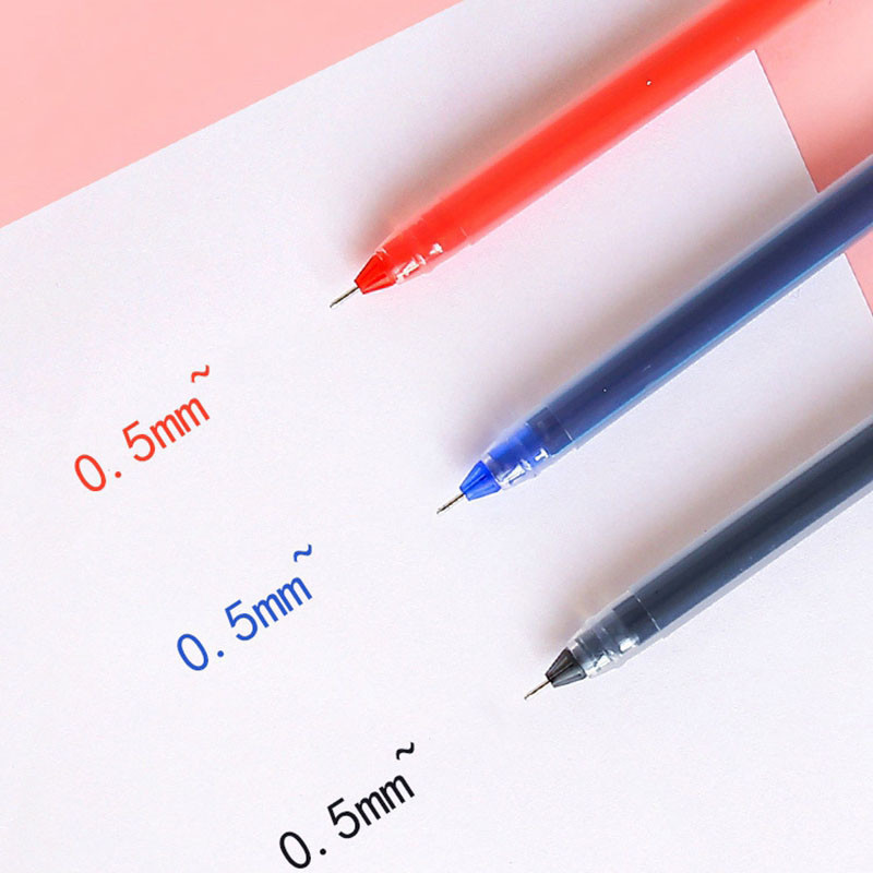 10 kom Neutralna gel olovka velikog kapaciteta 0,5 mm Crveno Plava Crna Olovka s potpisom Učenička vodena olovka Školski uredski materijal