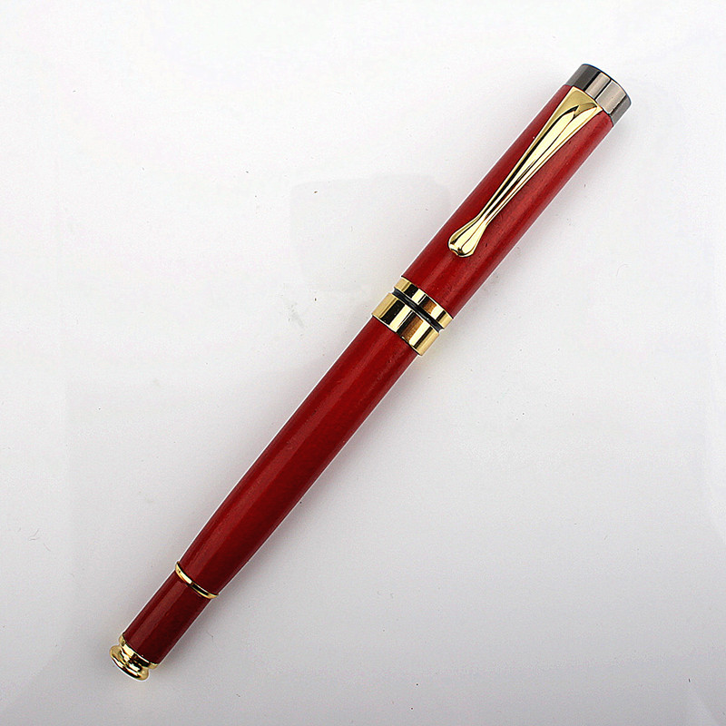 Nova drvena kemijska olovka Poslovni uredski darovi za pisanje Srednje oštre crne kemijske olovke s punjenjem