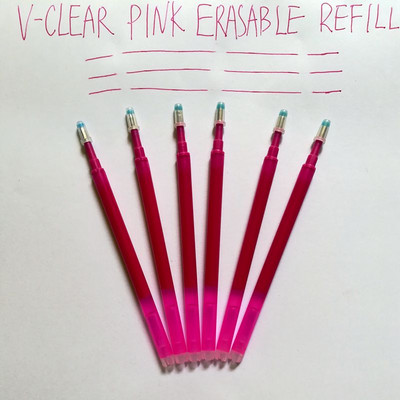 VCLEAR purpurinį rašalą galima ištrinti gelio rašiklio dovanoms rašomas rašiklis 0,7 mm rašiklio galiukas, ištrinamas pildomas rašiklis Studentų mokyklos biuro reikmenys