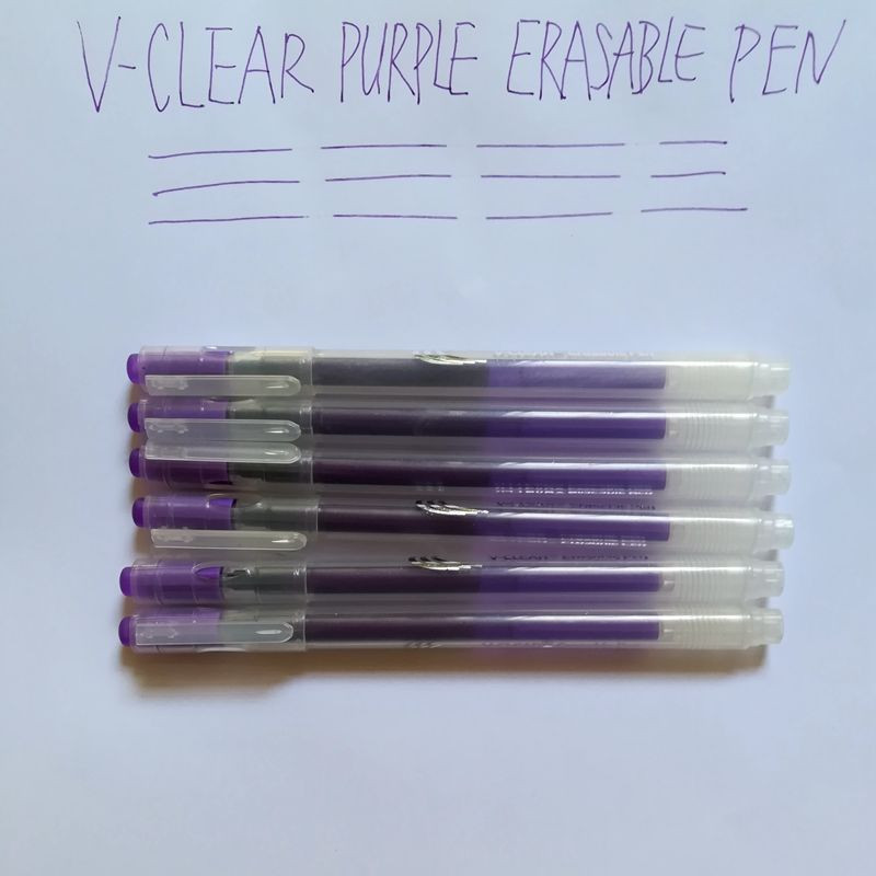 VCLEAR purpurinį rašalą galima ištrinti gelio rašiklio dovanoms rašomas rašiklis 0,7 mm rašiklio galiukas, ištrinamas pildomas rašiklis Studentų mokyklos biuro reikmenys