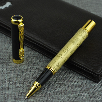 Metal de înaltă calitate, de lux, 0,5 mm, stilou, stilou, pix pentru scris, pentru afaceri, pentru semnare, pixuri, rechizite școlare de birou 03773