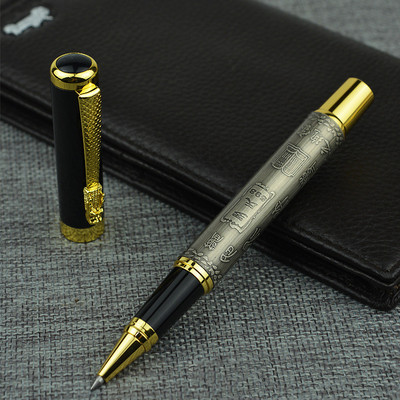 Metal de înaltă calitate, de lux, 0,5 mm, stilou, stilou, pix pentru scris, pentru afaceri, pentru semnare, pixuri, rechizite școlare de birou 03773