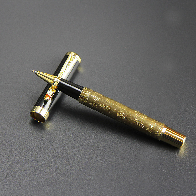 Metal de înaltă calitate, de lux, 0,5 mm, stilou, stilou, pix pentru scris, pentru afaceri, pentru semnare, pixuri, rechizite școlare de birou 03773