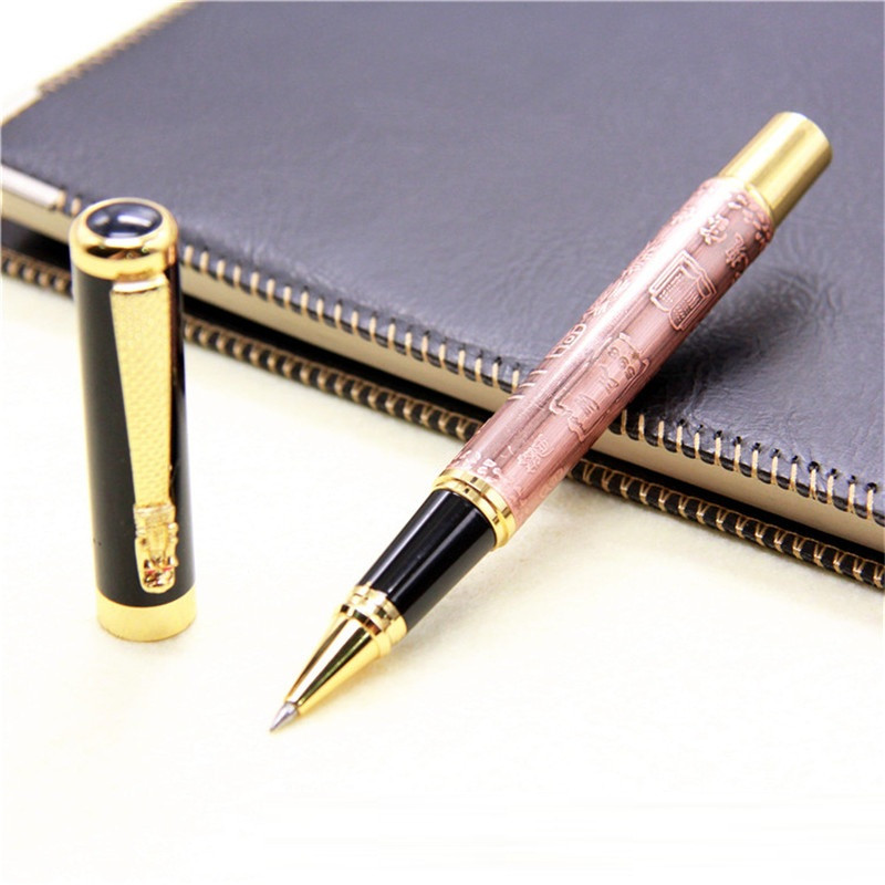 Metal de înaltă calitate, de lux, 0,5 mm, stilou, stilou, pix pentru scris, pentru afaceri, pentru semnare, pixuri, rechizite școlare de birou 03773