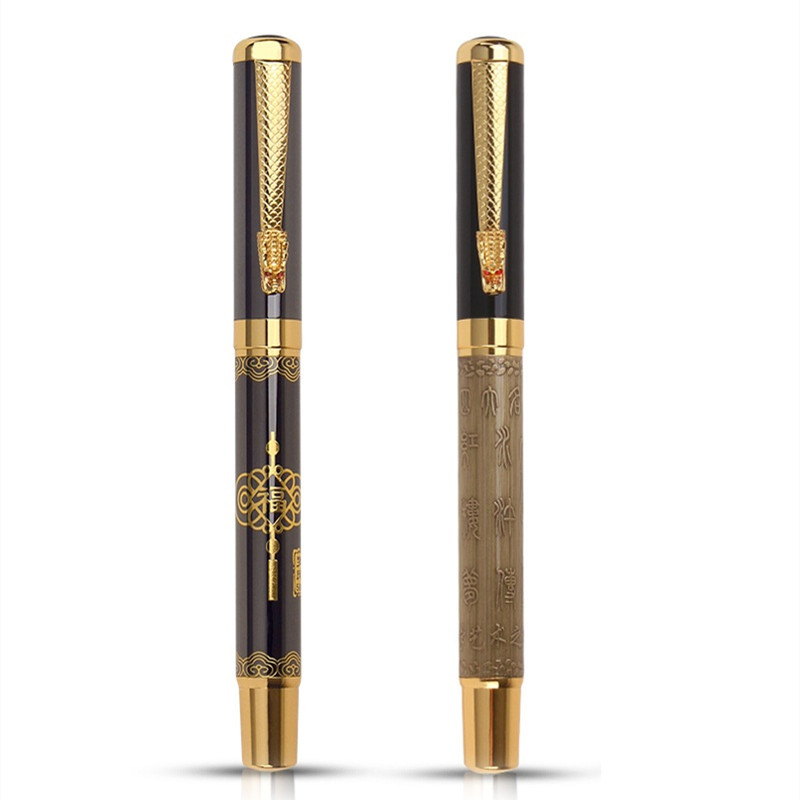 Metal de înaltă calitate, de lux, 0,5 mm, stilou, stilou, pix pentru scris, pentru afaceri, pentru semnare, pixuri, rechizite școlare de birou 03773