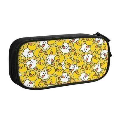 Egyedi sárga klasszikus gumikacsa Kawaii tolltartó fiú Gilrs nagy kapacitású tolltáska diákiskola