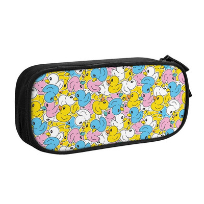 Egyedi sárga klasszikus gumikacsa Kawaii tolltartó fiú Gilrs nagy kapacitású tolltáska diákiskola