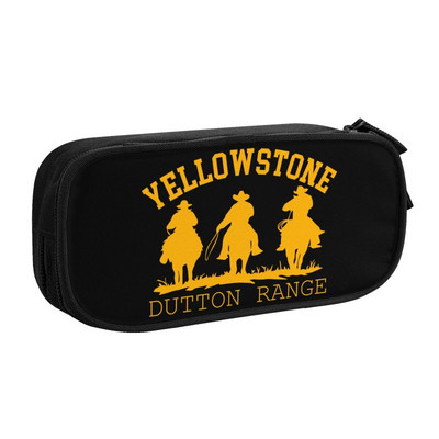 Slatka pernica Yellowstone Dutton Ranch za djevojčice i dječake Prilagođena velika torba za pohranu, kutija za školski pribor