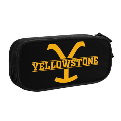 Slatka pernica Yellowstone Dutton Ranch za djevojčice i dječake Prilagođena velika torba za pohranu, kutija za školski pribor