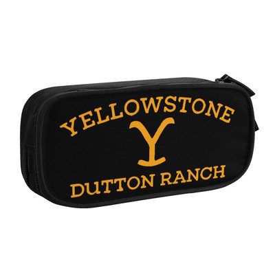 Slatka pernica Yellowstone Dutton Ranch za djevojčice i dječake Prilagođena velika torba za pohranu, kutija za školski pribor