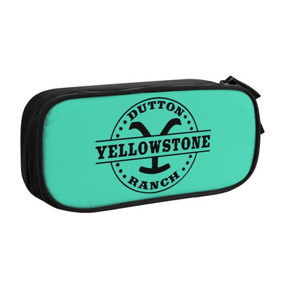 Slatka pernica Yellowstone Dutton Ranch za djevojčice i dječake Prilagođena velika torba za pohranu, kutija za školski pribor