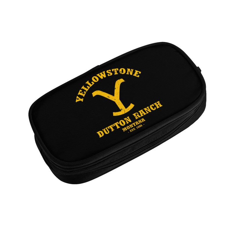 Slatka pernica Yellowstone Dutton Ranch za djevojčice i dječake Prilagođena velika torba za pohranu, kutija za školski pribor