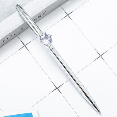 1 vnt. krištoliniai deimantiniai metaliniai rožiniai auksiniai rašikliai, skirti mokykliniams saldainiams, spalvoti tušinukai, mokykliniai biuro reikmenys, vestuvių raštinės reikmenys