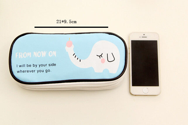 Kreativne slatke životinje PU kožna pernica školska za dječake i djevojčice Višenamjenska torba za olovke velikog kapaciteta Školski pribor