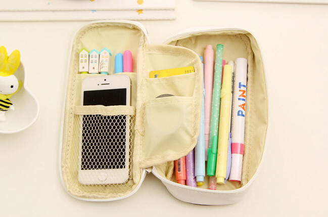 Kreativne slatke životinje PU kožna pernica školska za dječake i djevojčice Višenamjenska torba za olovke velikog kapaciteta Školski pribor