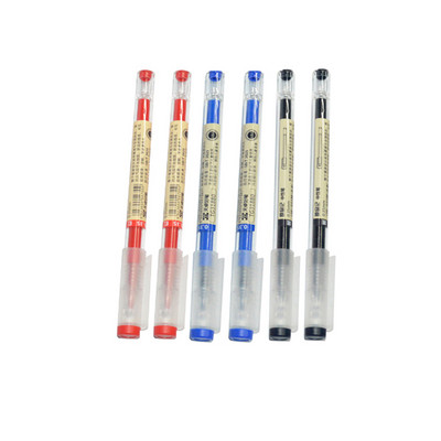 6 db/tétel Stílus 0,35 mm-es zselés toll fekete kék tinta toll készítő toll iskolai irodai tanuló vizsga írás írószer kellék