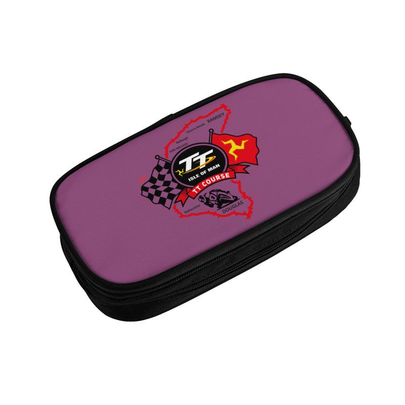Korejas Isle Of Men Tt Racing zīmuļu futrālis zēniem Gilrs Pielāgots Motociklu Sports Liela glabāšanas pildspalvu soma kaste Skolas piederumi