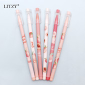 6 vnt / rinkinys 0,5 mm gelinis rašiklis Peaches Pen Kawaii raštinės reikmenys mokykliniai reikmenys avokado gelio rašalo rašikliai, skirti biuro reikmenims Mokinio rašymo priemonė