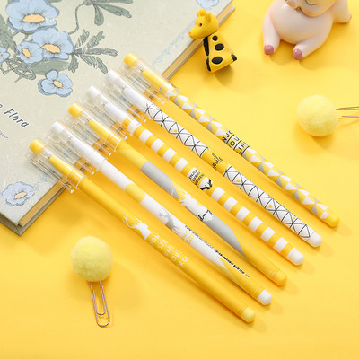 6 vnt / rinkinys 0,5 mm gelinis rašiklis Peaches Pen Kawaii raštinės reikmenys mokykliniai reikmenys avokado gelio rašalo rašikliai, skirti biuro reikmenims Mokinio rašymo priemonė