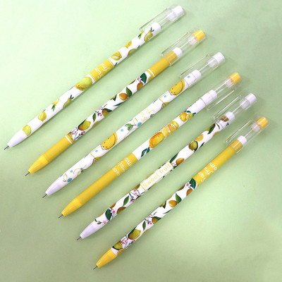 6 vnt / rinkinys 0,5 mm gelinis rašiklis Peaches Pen Kawaii raštinės reikmenys mokykliniai reikmenys avokado gelio rašalo rašikliai, skirti biuro reikmenims Mokinio rašymo priemonė