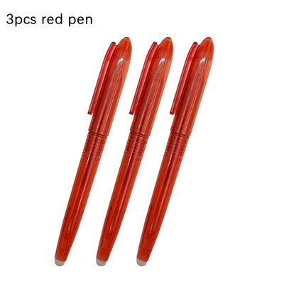 Set de stilouri cu gel șters în 6 culori, mâner lavabil, 0,5 mm, de mare capacitate, cu cerneală colorată, tijă de reumplere, birou, școală, scris, papetărie Kawaii