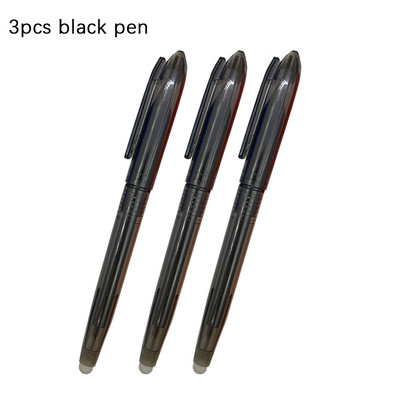 Set de stilouri cu gel șters în 6 culori, mâner lavabil, 0,5 mm, de mare capacitate, cu cerneală colorată, tijă de reumplere, birou, școală, scris, papetărie Kawaii