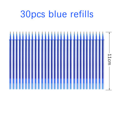 Set de stilouri cu gel șters în 6 culori, mâner lavabil, 0,5 mm, de mare capacitate, cu cerneală colorată, tijă de reumplere, birou, școală, scris, papetărie Kawaii