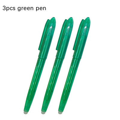 Set de stilouri cu gel șters în 6 culori, mâner lavabil, 0,5 mm, de mare capacitate, cu cerneală colorată, tijă de reumplere, birou, școală, scris, papetărie Kawaii