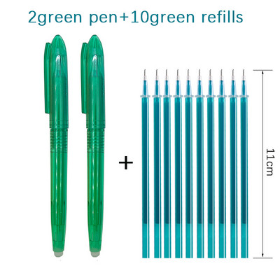 Set de stilouri cu gel șters în 6 culori, mâner lavabil, 0,5 mm, de mare capacitate, cu cerneală colorată, tijă de reumplere, birou, școală, scris, papetărie Kawaii