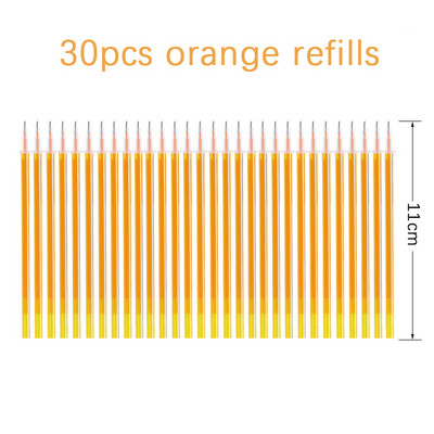 Set de stilouri cu gel șters în 6 culori, mâner lavabil, 0,5 mm, de mare capacitate, cu cerneală colorată, tijă de reumplere, birou, școală, scris, papetărie Kawaii